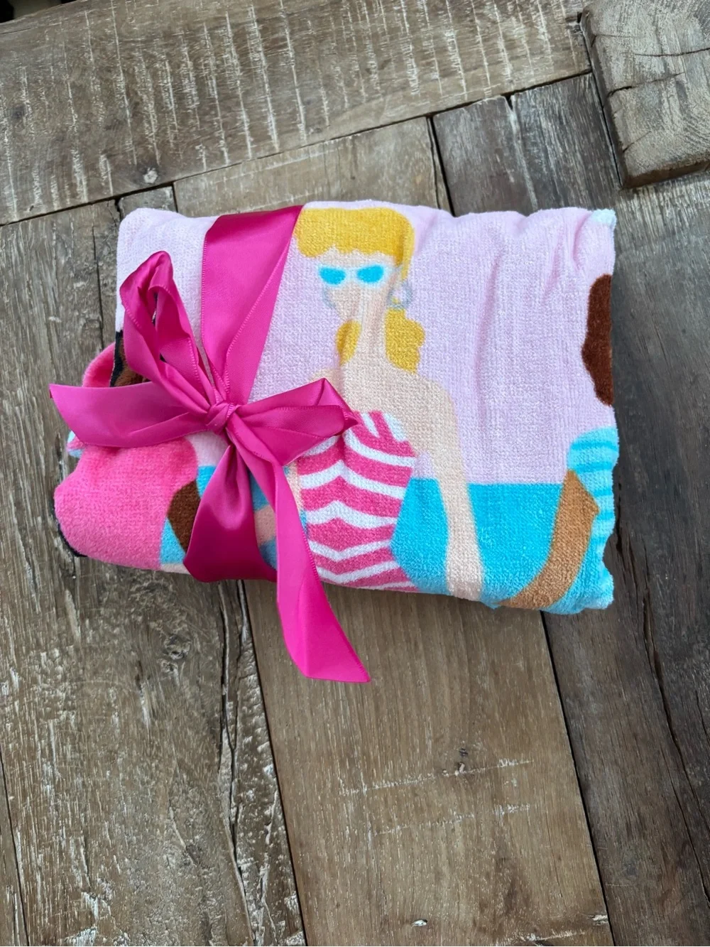 Barbie Swim Towel Hooded Cover-up NWT